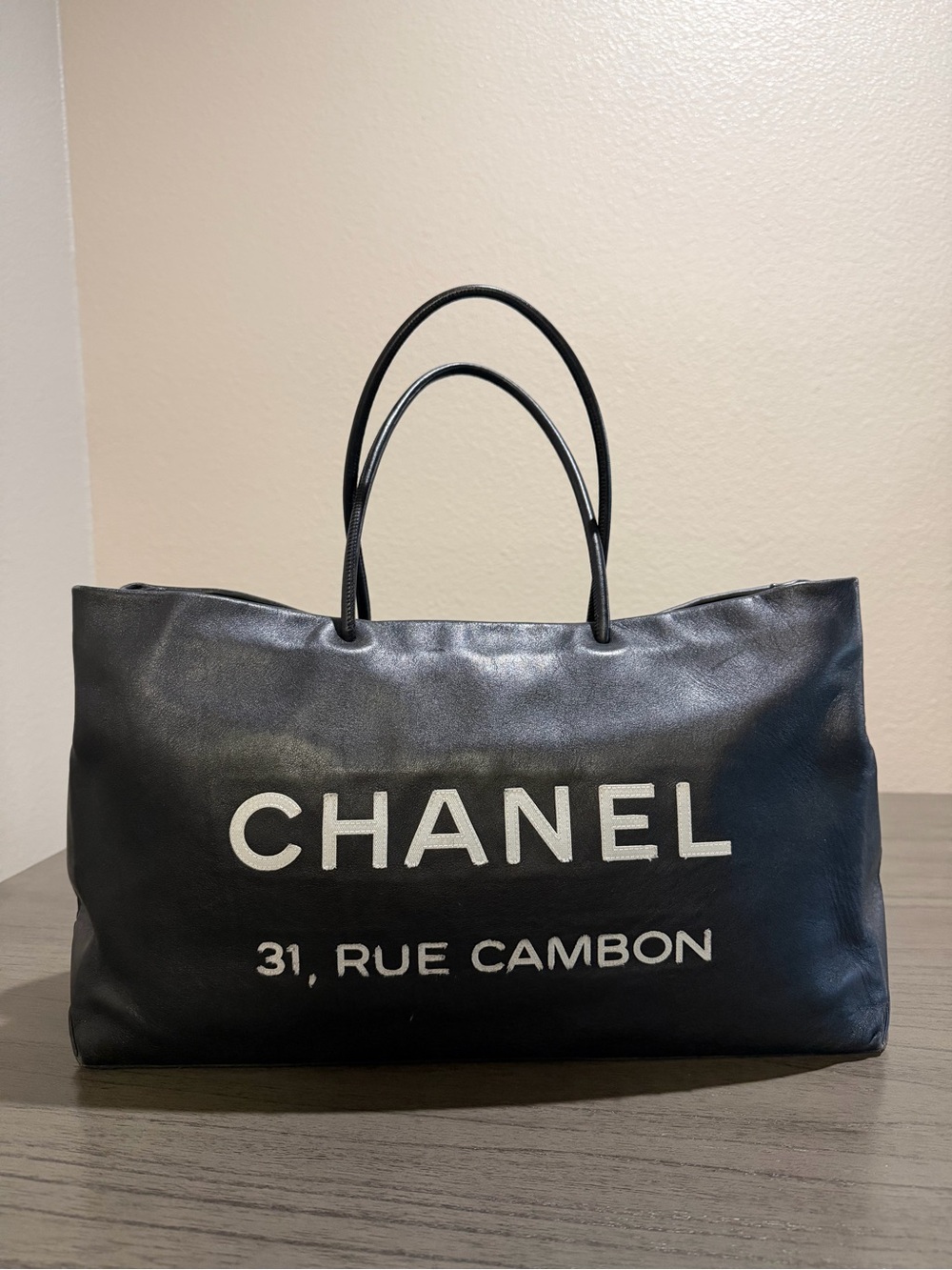 CHANEL Essential Black Calfskin Leather '31 Rue Cambon' Tote Bag